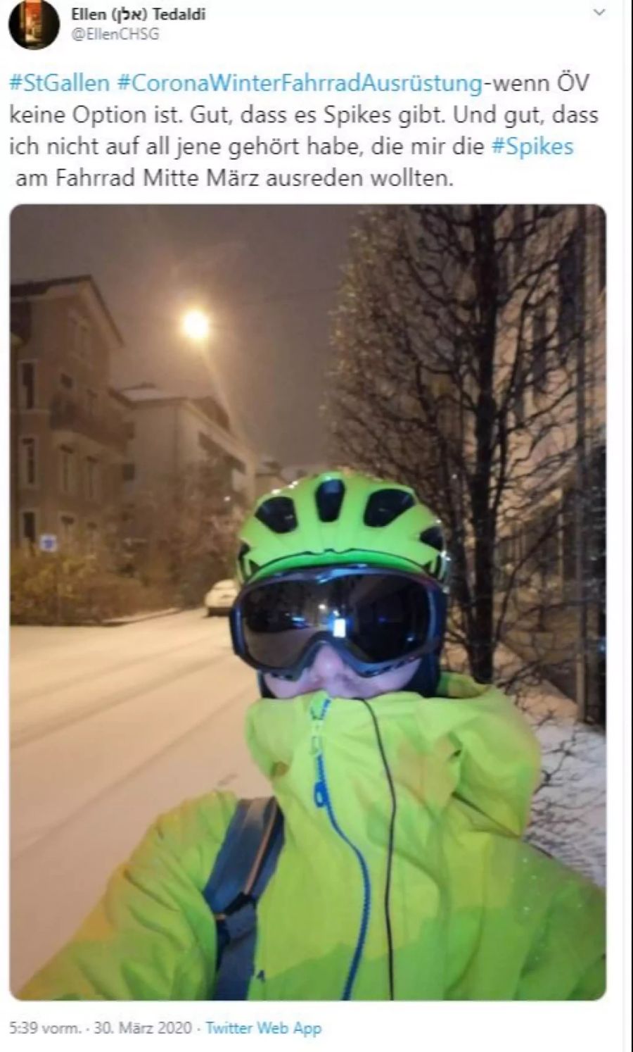 Twitter Neuschnee