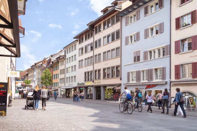 Die Stadt Baden bietet Wellness und Sportmöglichkeiten. BAden