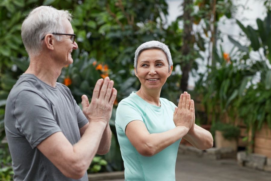 Alter, Paar, Ruhestand, Fitness