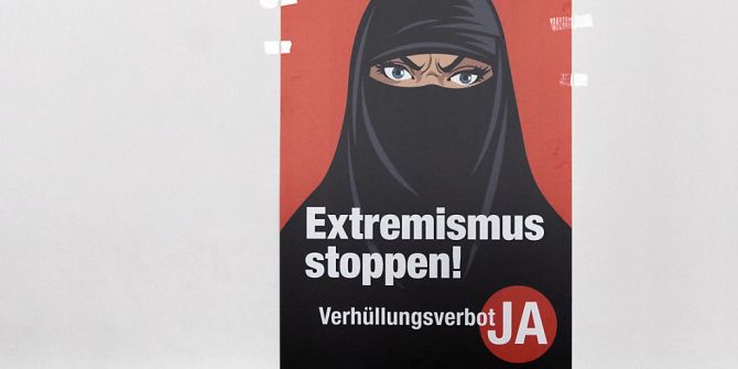 Plakat Burka-Initiative