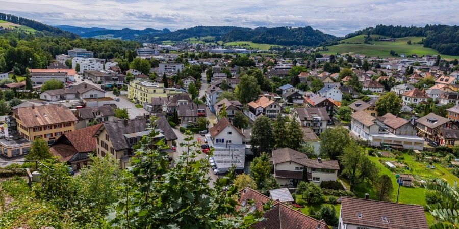 Die Stadt Burgdorf im Emmental.