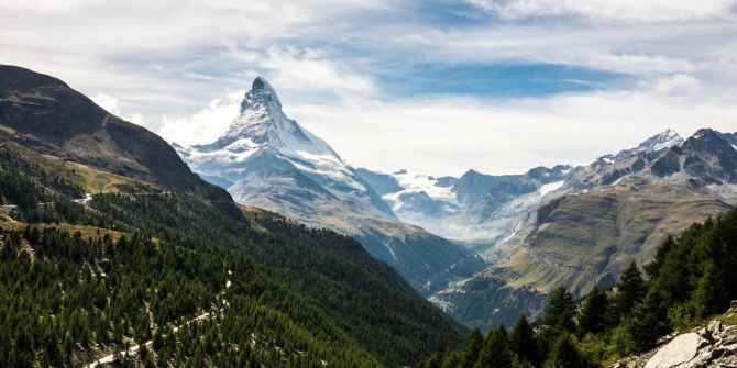 Matterhorn Gipfel Berge Panorama Schweiz Italien