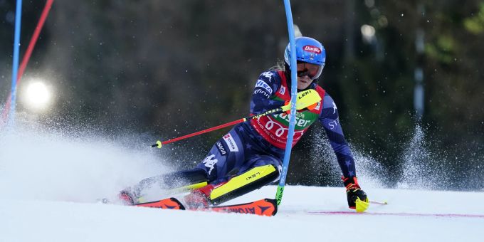 Mikaela Shiffrin im Slalom am Semmering (Ö). Mikaela Shiffrin Slalom Semmering