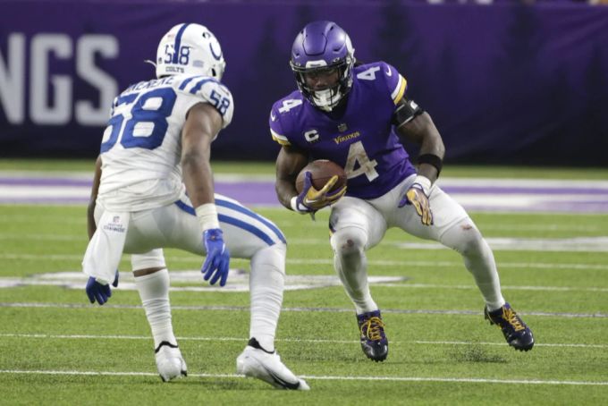 Minnesota Vikings Running Back Dalvin Cook im Spiel gegen die Indianapolis Colts. Minnesota Vikings