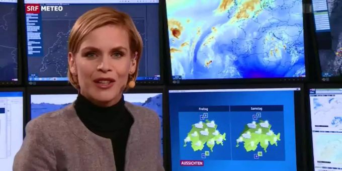 Weil das Studio so eng ist - SRF-Wetterfrösche dürfen jetzt sitzen