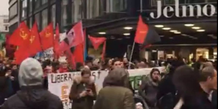 Demonstration in Zürich.