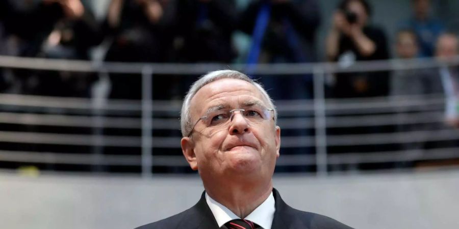 Martin Winterkorn bei der Befragung zum Abgasskandal bei VW.