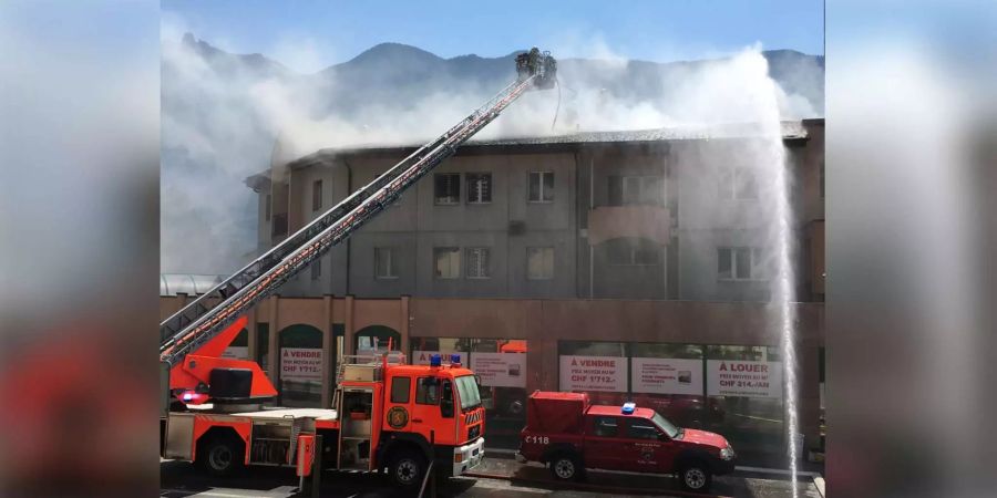 Die Feuerwehr konnte das Feuer in Fully VS löschen.