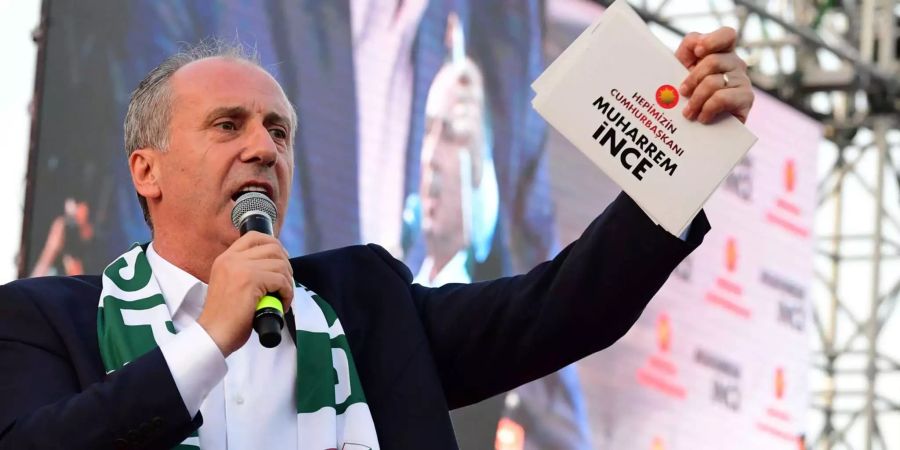 Sein grösster Kontrahent: Muharrem Ince von den Kemalisten. Er möchte ein Präsident für «alle Türken» sein.