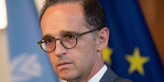 Der deutsche Aussenminister Heiko Maas bei einer Pressekonferenz. Der deutsche Aussenminister Heiko Maas bei einer Pressekonferenz.