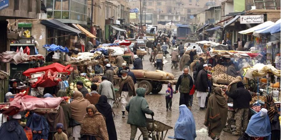 Ein Markt in Afghanistan. (Symbolbild)