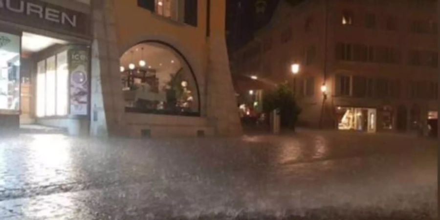 Solothurn bei Regen.