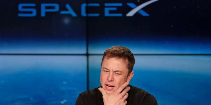 Tesla-Chef und Gründer des Raumfahrtunternehmens SpaceX Elon Musk. Elon Musk spacex mission