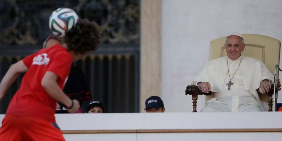 Papst Franziskus ist bekennender Fussballfan.