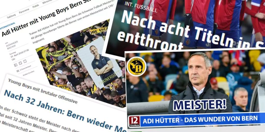 Alles nur wegen Hütter, oder alles nur weil der FC Basel für einmal nicht gewonnen hat? Die Berichterstattung der internationalen Presse unten in der Bildstrecke.