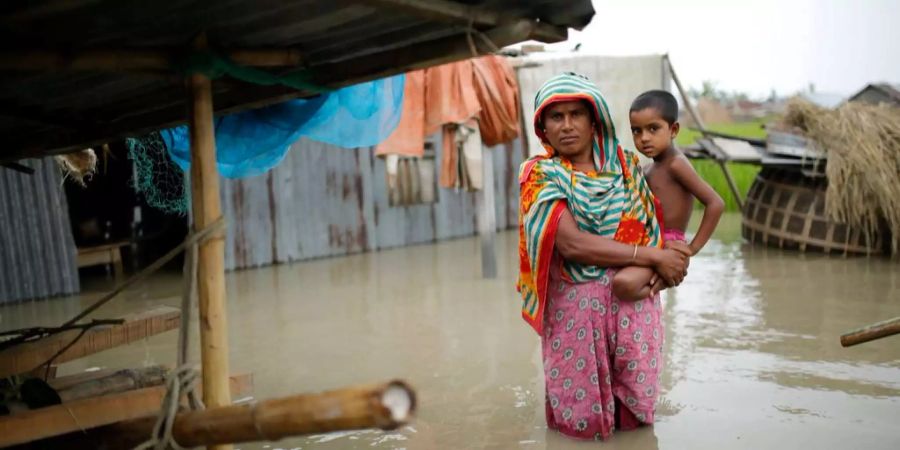 Bangladesh muss wegen dem Monsun immer wieder mit Überschwemmungen kämpfen.