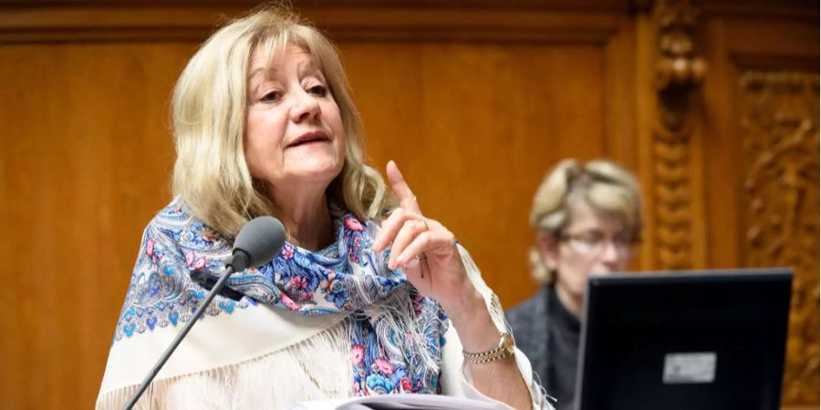 Susanne Leutenegger Oberholzer im Parlament.