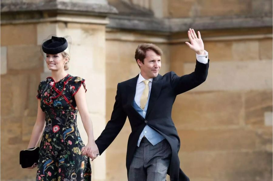 James Blunt kommt mit seiner Frau Sofia Wellesley zur Hochzeit.