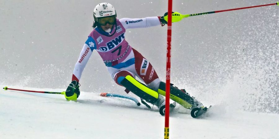 Wendy Holdener während des 1. Laufs beim Slalom in Killington.