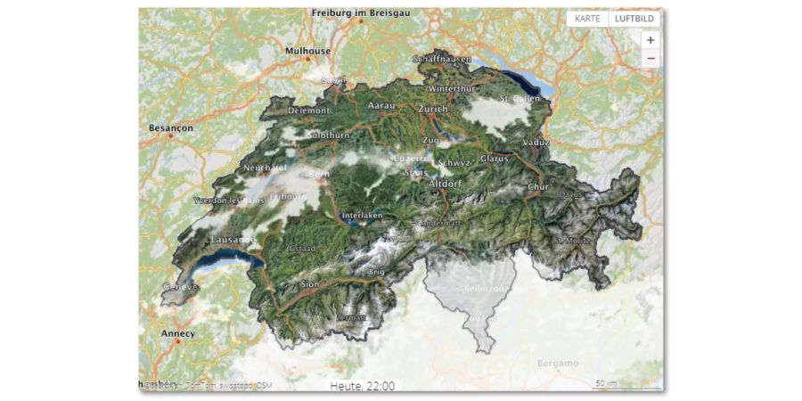 Der Himmel über der Schweiz dürfte an den meisten Orten fast wolkenlos sein.