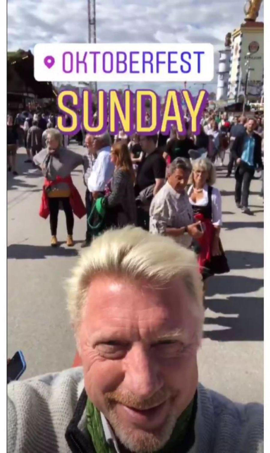 Boris Becker war einer der meistfotografierten Promis auf den Wiesn.