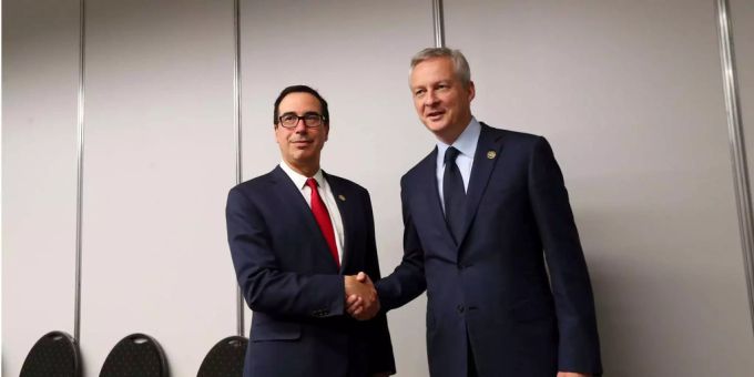Frankreichs Wirtschaftsminister Bruno Le Maire (rechts). Frankreichs Wirtschaftsminister Bruno Le Maire (rechts).