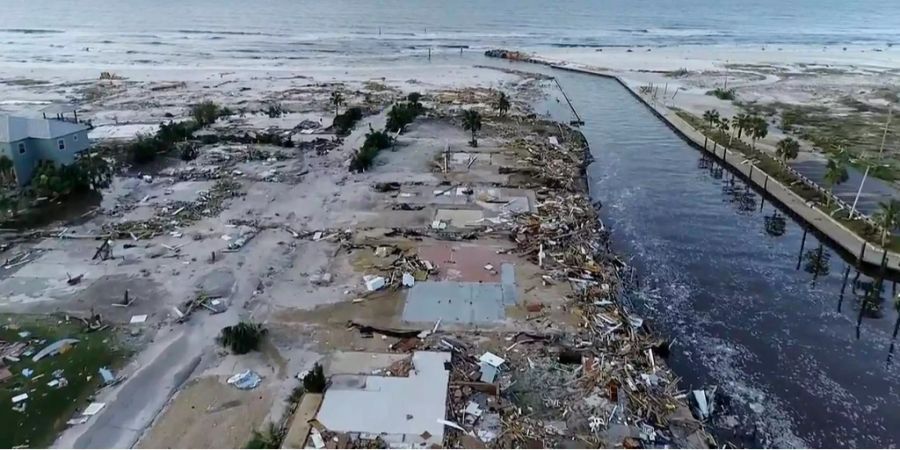 Hurrikan «Michael» hinterliess in Florida ein Bild der Zerstörung.