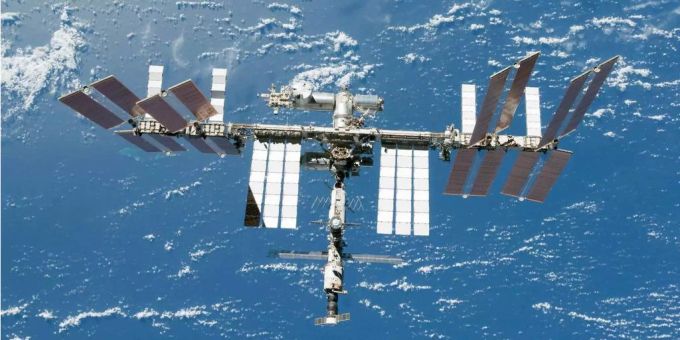 Die Raumstation ISS. iss