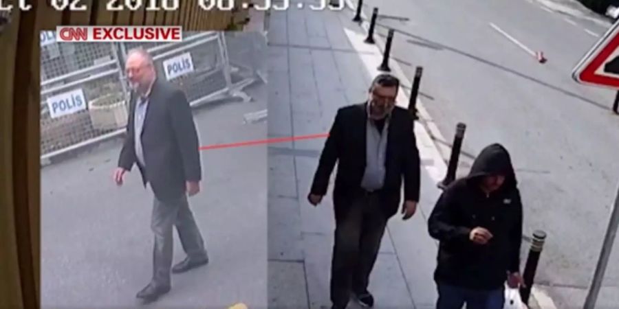 Auf dem Video-Material, das dem US-Sender «CNN» vorliegt, ist das Body-Double von Jamal Khashoggi zu erkennen.