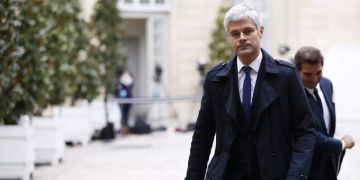 Laurent Wauquiez der französischen Republikaner kommt zu einem Treffen in Paris.