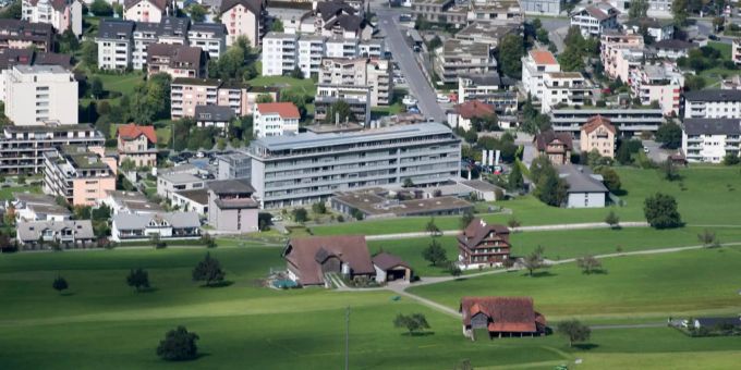Das Nidwaldner Kantonsspital in Stans. Das Nidwaldner Kantonsspital in Stans.
