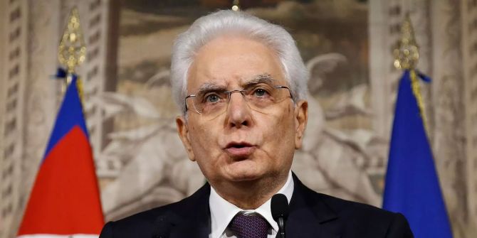 Italiens Staatspräsident Sergio Mattarella