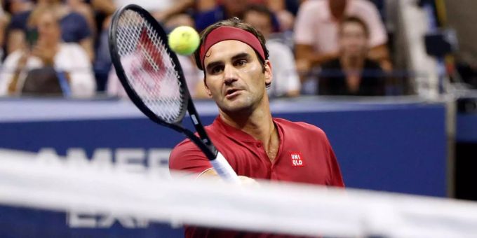 Roger Federer bei den US-Open. Roger Federer bei den US-Open.