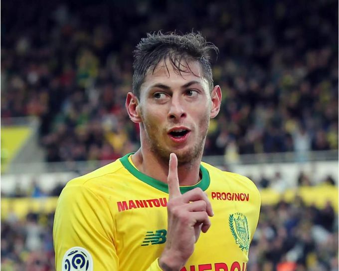 Emiliano Sala vom FC Nantes jubelt nach einem Treffer. Emiliano Sala vom FC Nantes jubelt nach einem Treffer.