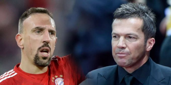 Franck Ribéry (l.) und Lothar Matthäus.
