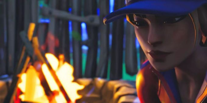 Bald sollen Spieler die Möglichkeit haben vielseitiger mit den Lagerfeuern umzugehen. Ein Fortnite Charakter vor einem Lagerfeuer.