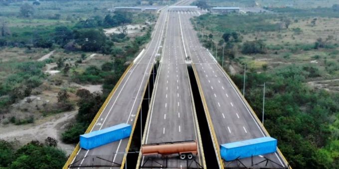 Blockierte Tienditas-Brücke Blockierte Tienditas-Brücke