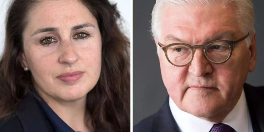 Die Bildkombo zeigt die Rechtsanwältin Seda Basay-Yildiz und Bundespräsident Frank-Walter Steinmeier. Fotos: Roessler/von Jutrczenka Foto: Roessler/von Jutrczenka