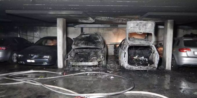 Der Brand in einer Frauenfelder Tiefgarage beschädigte über 50 Fahrzeuge. Der Brand in einer Frauenfelder Tiefgarage beschädigte über 50 Fahrzeuge.