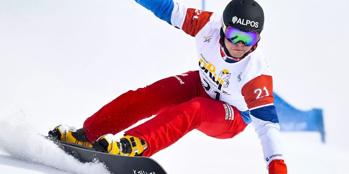 Dario Caviezel beim Weltcup in Scuol. dario caviezel