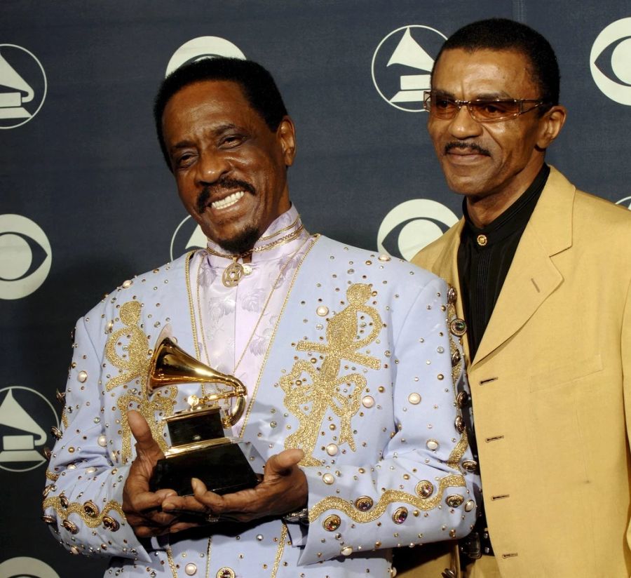 Ike Turner (links) mit seinem Sohn Ike Turner Jr. im Jahr 2007.