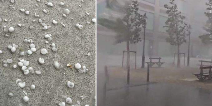 Gefahrenstufe 3! - Gewitter mit Böen und Hagel zogen über die Schweiz