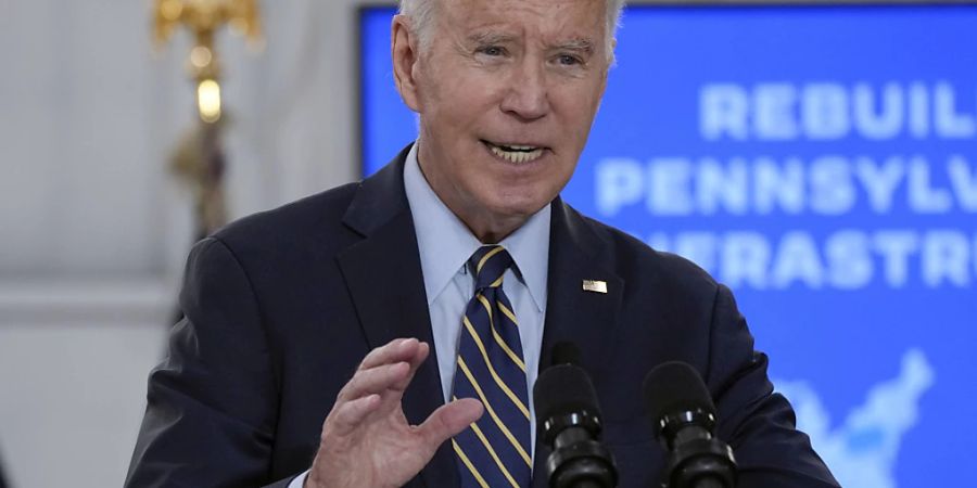 US-Präsident Joe Biden spricht in Philadelphia (Pennsylvania). Foto: Manuel Balce Ceneta/AP/dpa