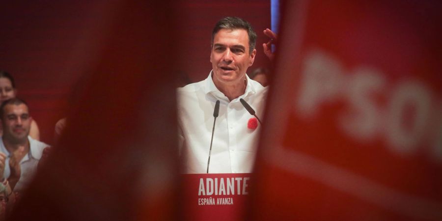 Pedro Sánchez, aktueller Regierungschef von Spanien und sozialistischer Kandidat bei anstehenden Parlamentswahl.