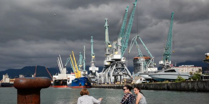 Georgien Russische Touristen Batumi