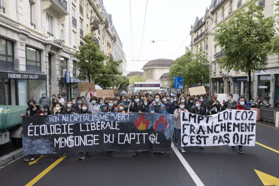 Klimastreik Lausanne Anti-Terror-Gesetz