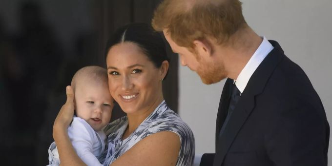 Meghan Markle, Baby Archie und Harry. (Archivbild) Meghan Markle