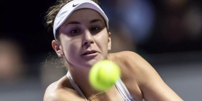 Belinda Bencic bei den WTA-Finals in Shenzen. Belinda Bencic WTA-Finals Bertens