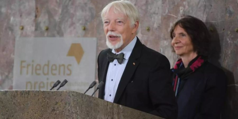 Aleida und Jan Assmann haben 2018 den Friedenspreis des Deutschen Buchhandels erhalten. Foto: Arne Dedert/dpa