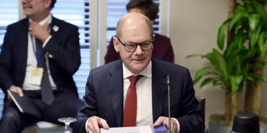 Bundesfinanzminister Olaf Scholz beim G7-Treffen in Washington